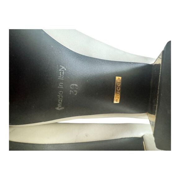 Gucci SZ 39 Horsebit Accent Leather Pumps - Picture 8 of 8